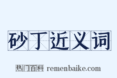 砂丁近义词是什么意思的图片